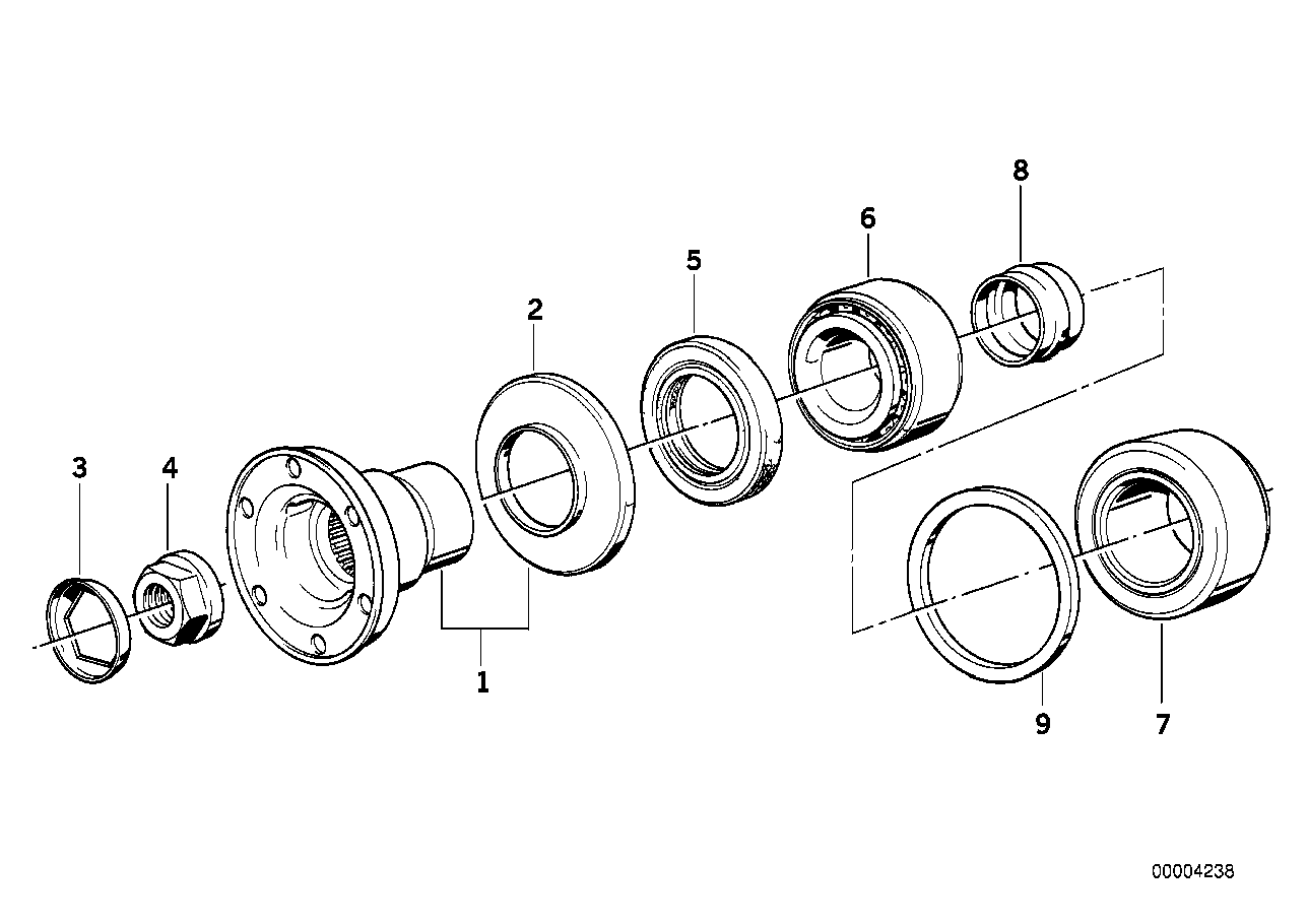 DRIVE FLANGE SUSPENSION/GASKET RING