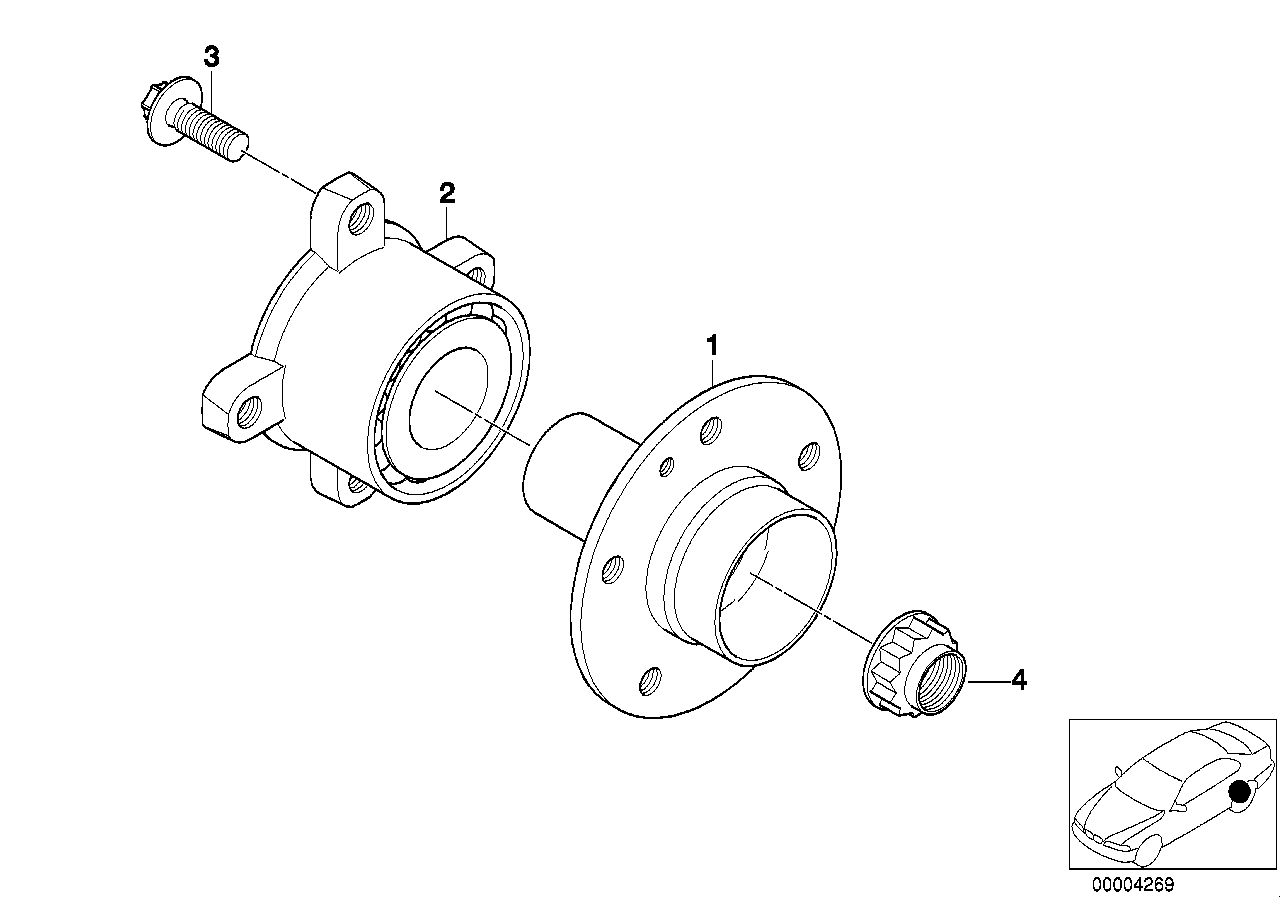 SIDE SHAFT/WHEEL BEARINGS