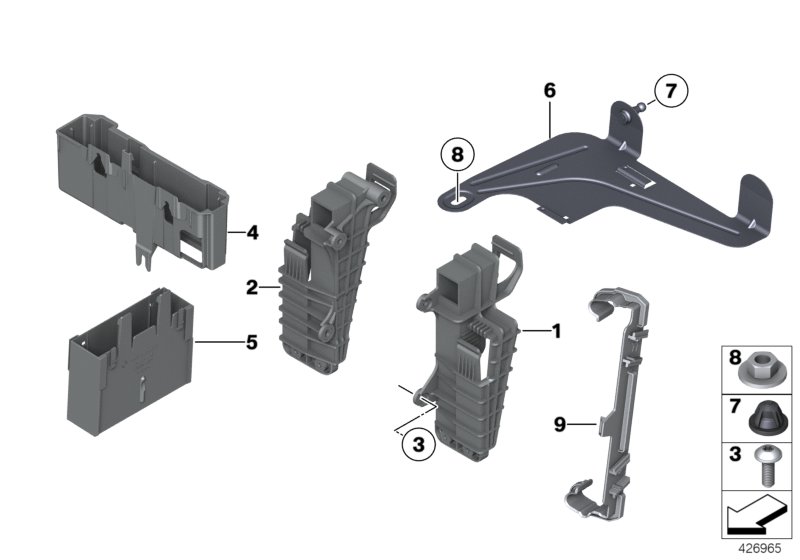 BRACKET FOR CONTROL MODULES