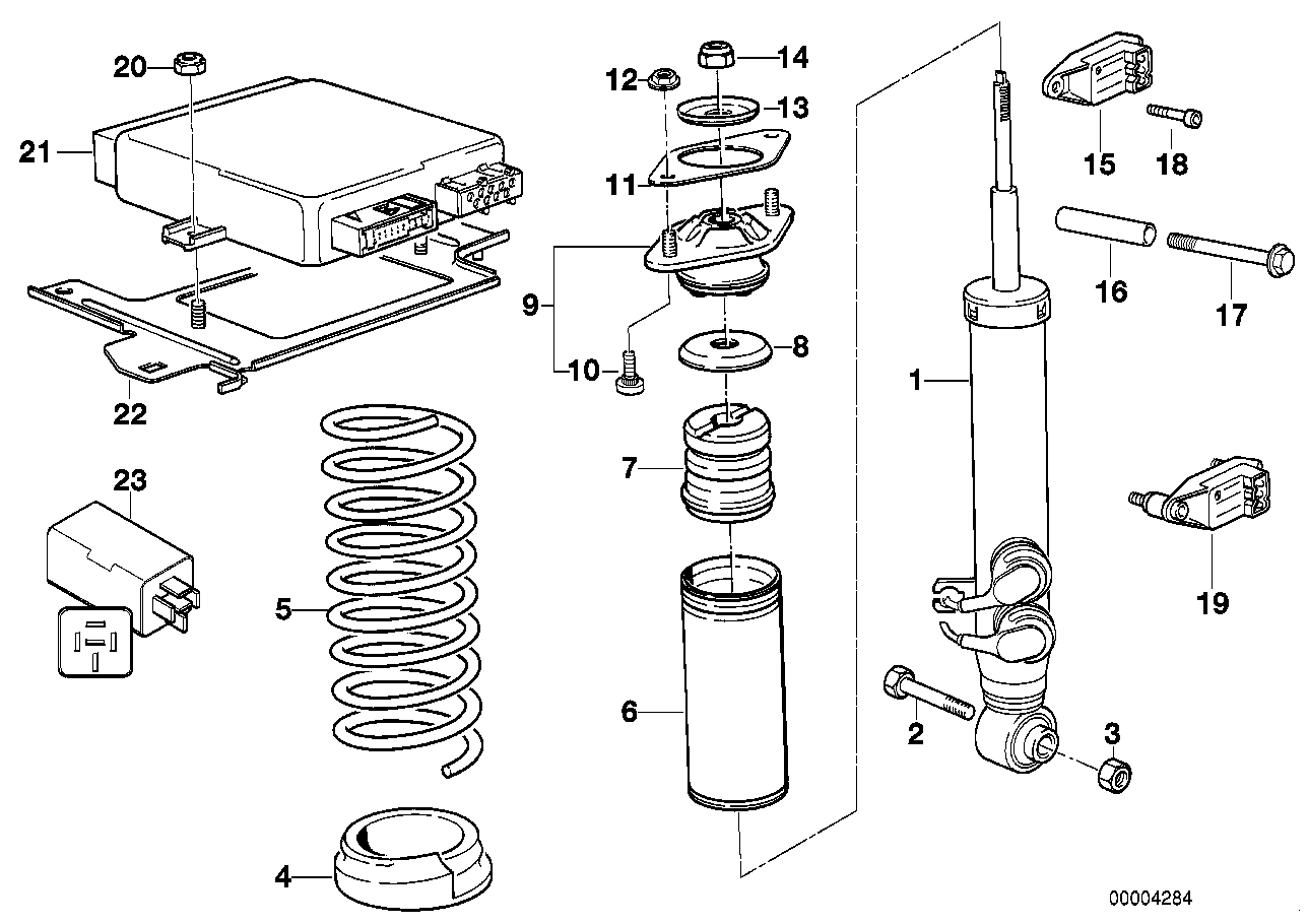 REAR SPRING STRUT EDC/CTRL UNIT/SENSOR