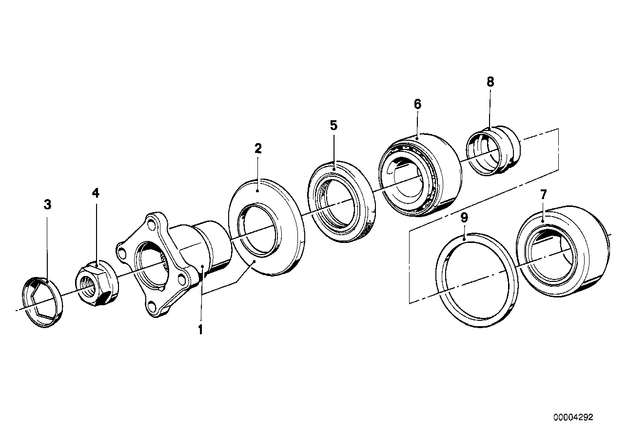 DRIVE FLANGE SUSPENSION/GASKET RING