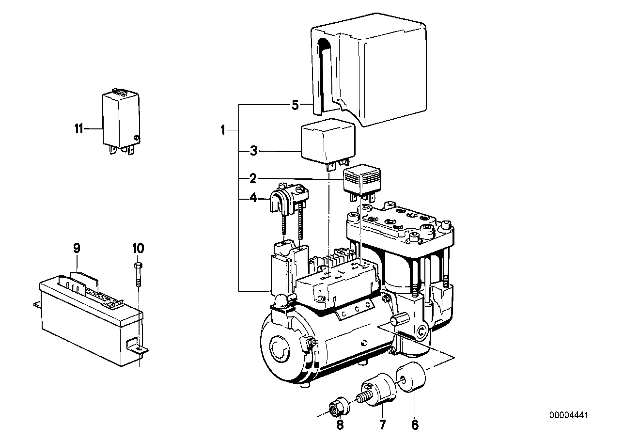 ANTI BLOCK SYSTEM-CONTROL UNIT