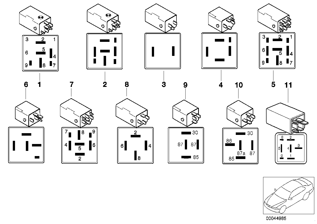 VARIOUS RELAYS