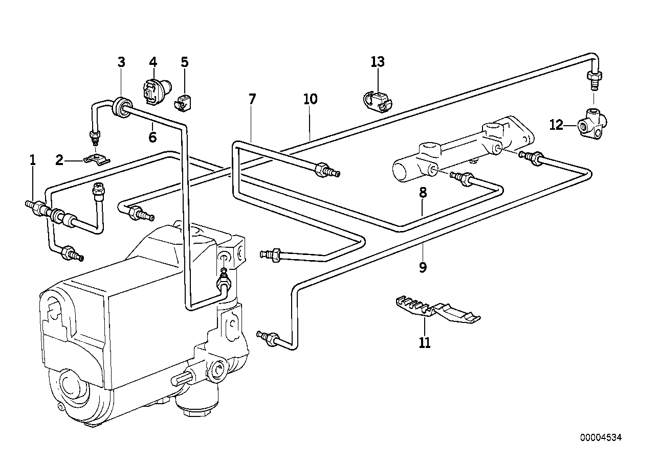 BRAKE PIPE FRONT ABS