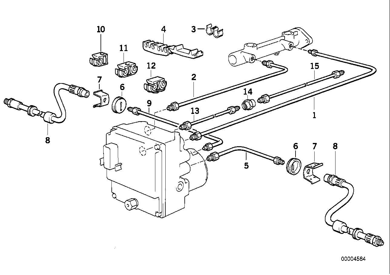 BRAKE PIPE FRONT ABS