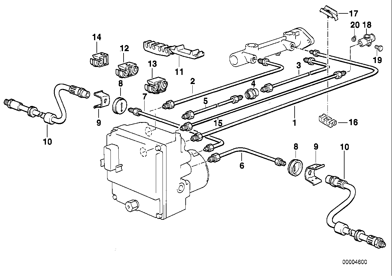 BRAKE PIPE FRONT ABS