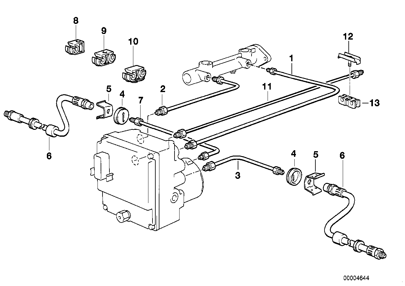 BRAKE PIPE FRONT ABS