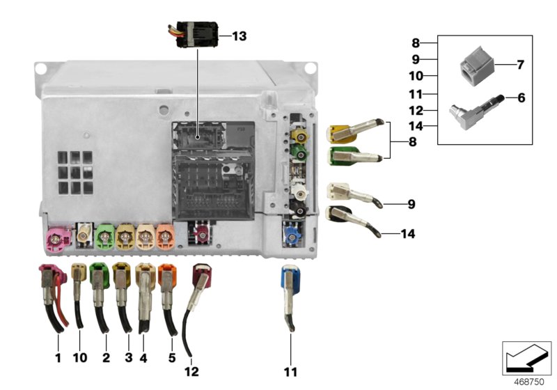 REP.- WIRING HARN.ASSORT.HEAD UNIT HIGH