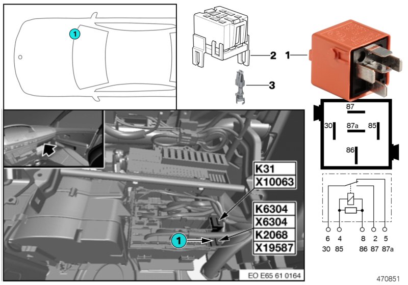 SECONDARY AIR INJECTION PUMP RELAY K6304