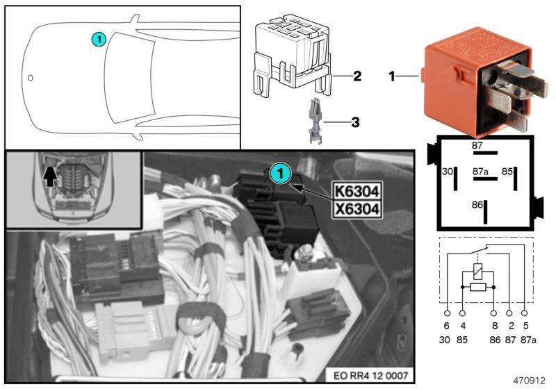 SECONDARY AIR INJECTION PUMP RELAY K6304