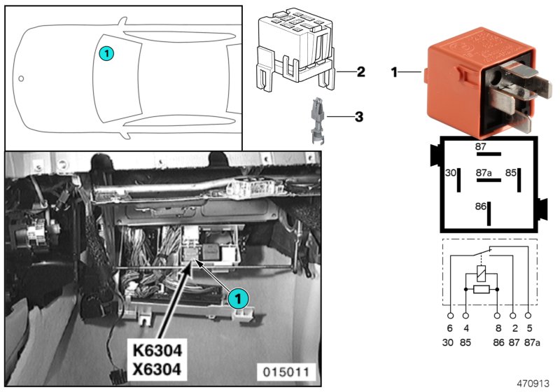 SECONDARY AIR INJECTION PUMP RELAY K6304