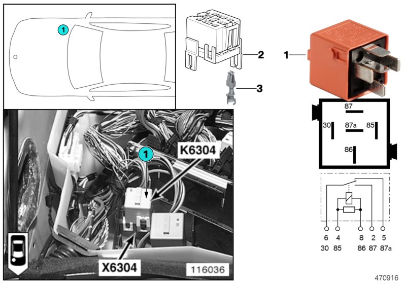 SECONDARY AIR INJECTION PUMP RELAY K6304