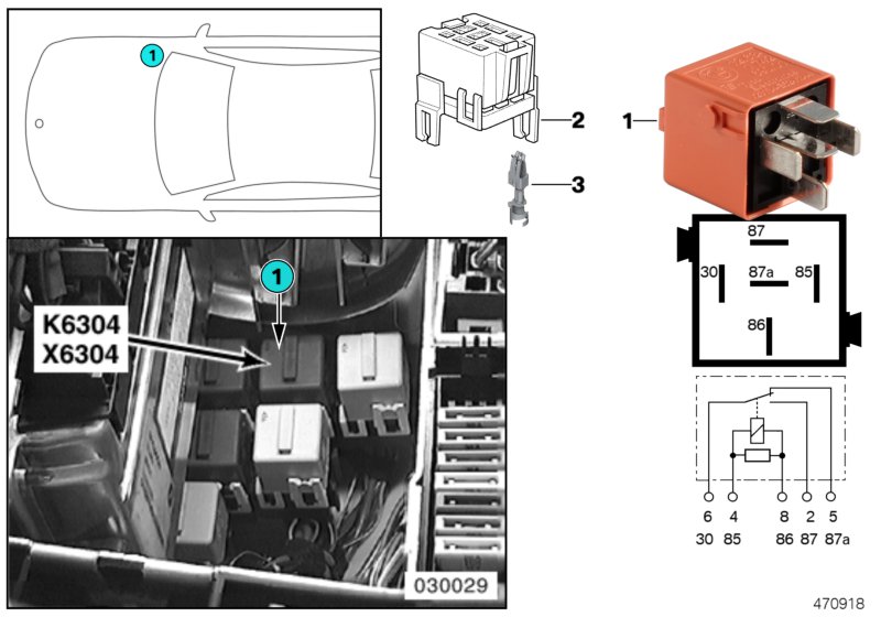 SECONDARY AIR INJECTION PUMP RELAY K6304