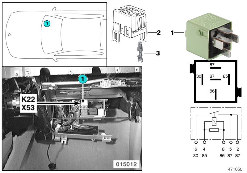 RELAY, AUXILIARY FAN, STAGE 2 K22