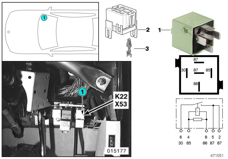 RELAY, AUXILIARY FAN, STAGE 2 K22