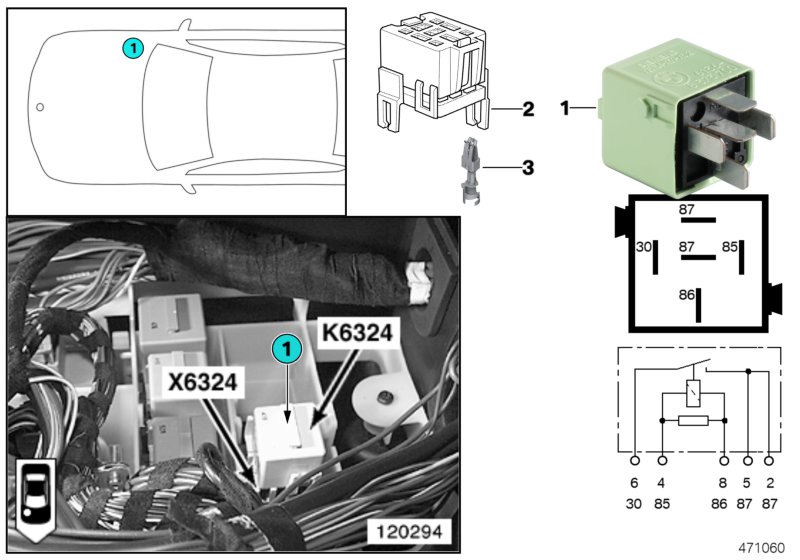 RELAIS FOR STARTER K6324