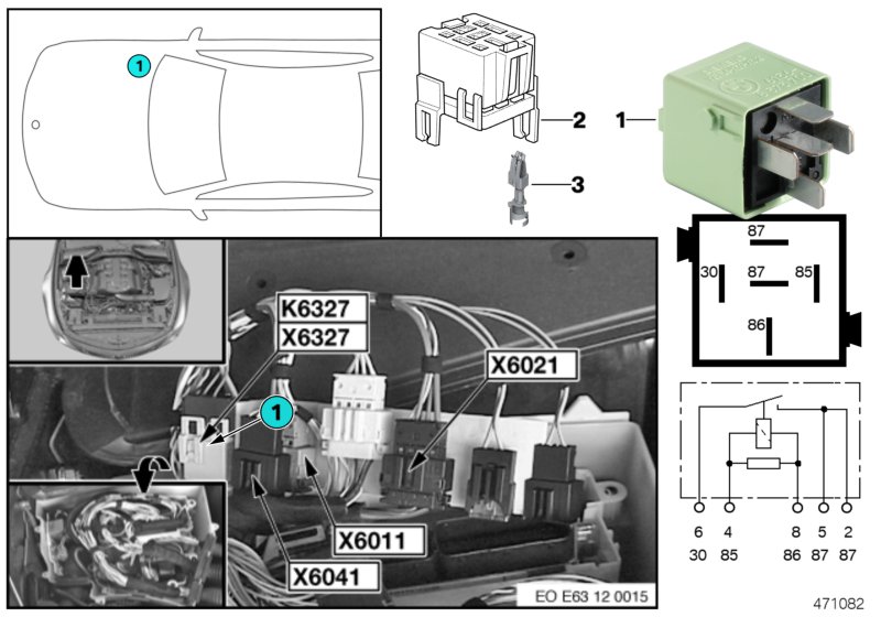 RELAY FOR INJECTORS K6327