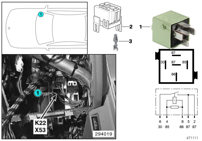 RELAY, AUXILIARY FAN, STAGE 2 K22