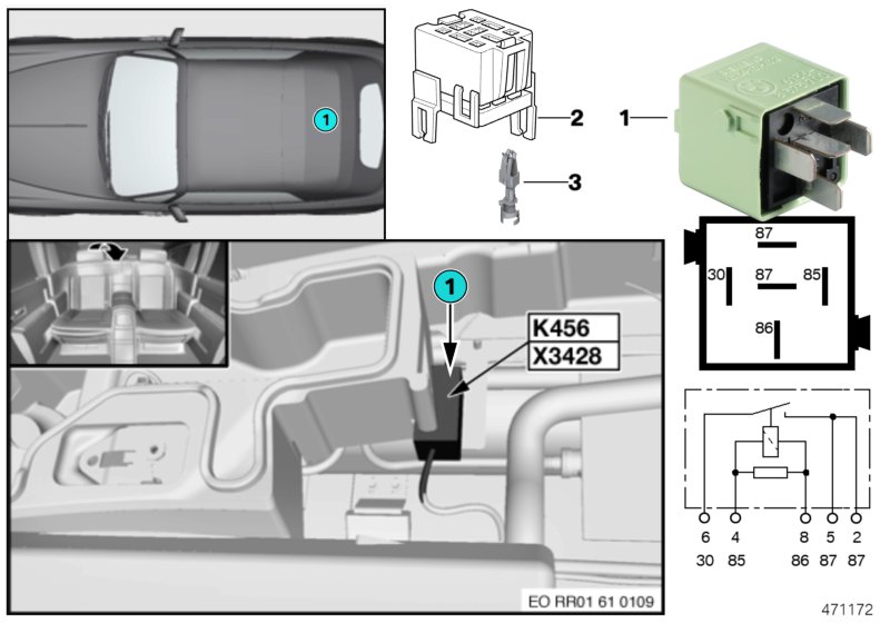 RELAY FOR COOLER BOX K456