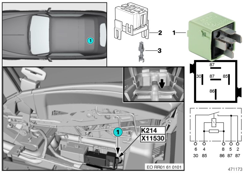 RELAY FOR SUN CURTAIN K214