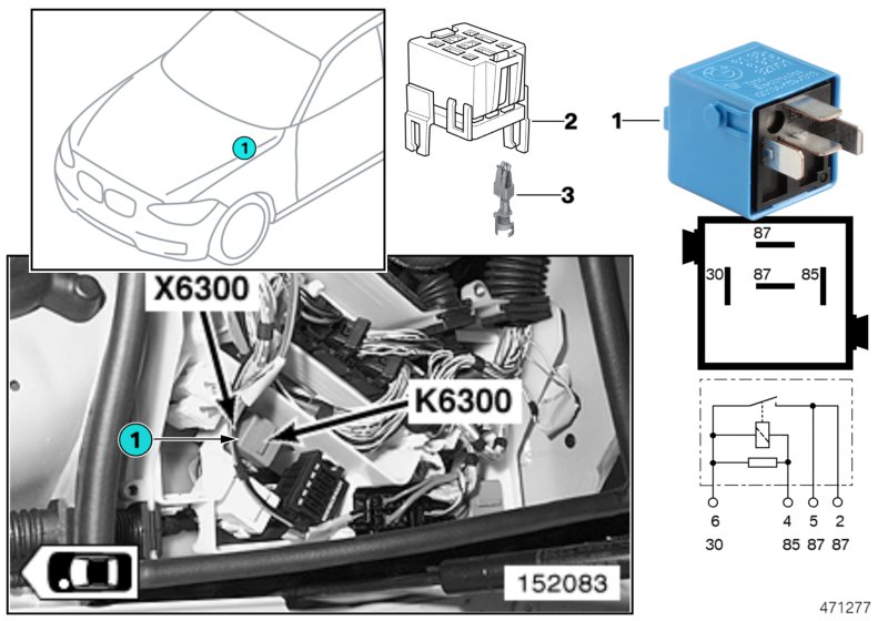 RELAY DME-MSS54 K6300