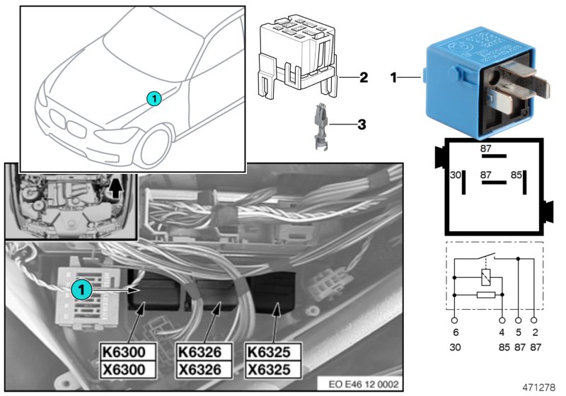 RELAY DME-N46 K6300