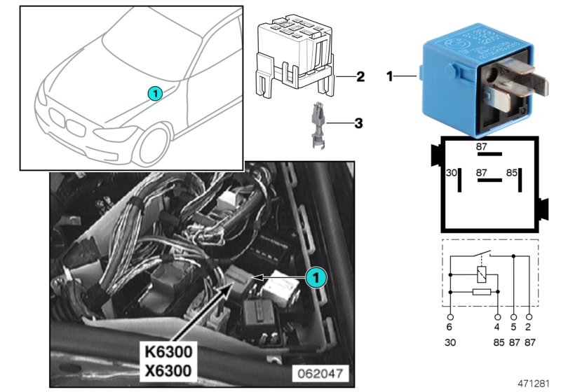 RELAY DME-MS42 K6300