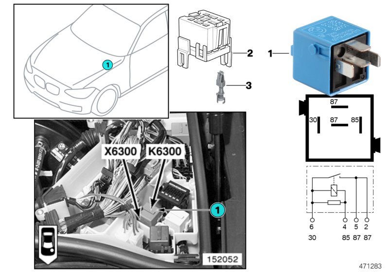 RELAY DME-MS43 K6300