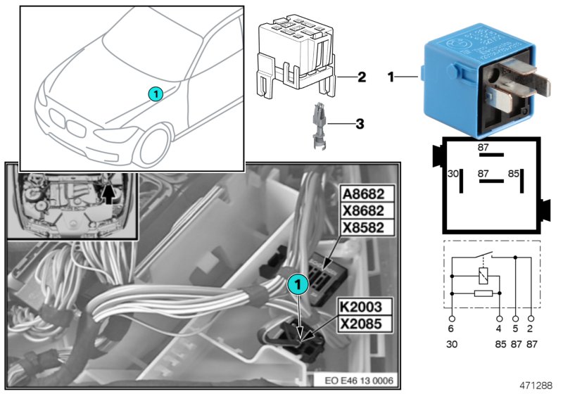 RELAY FOR DDE M47N/M57N K2003