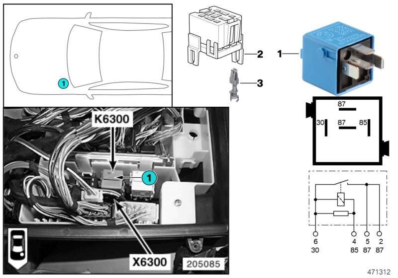 RELAY DME K6300