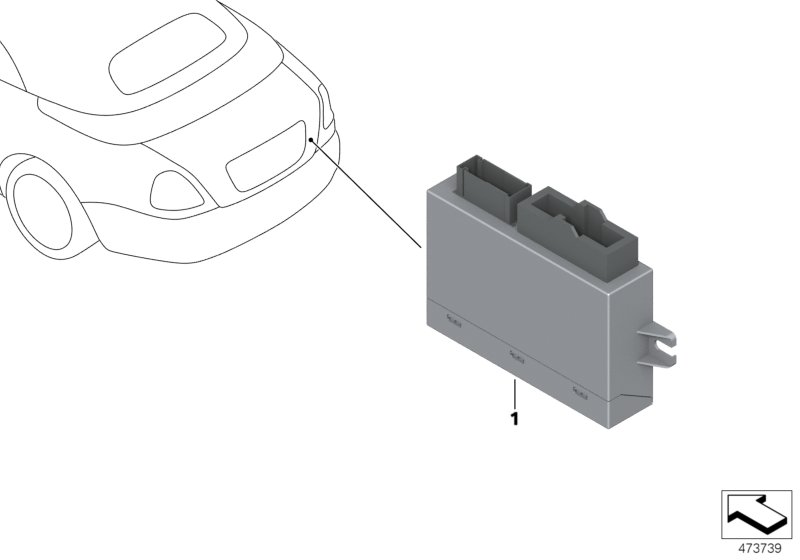 CONTROL UNIT FOR CONVERTIBLE TOP MODULE