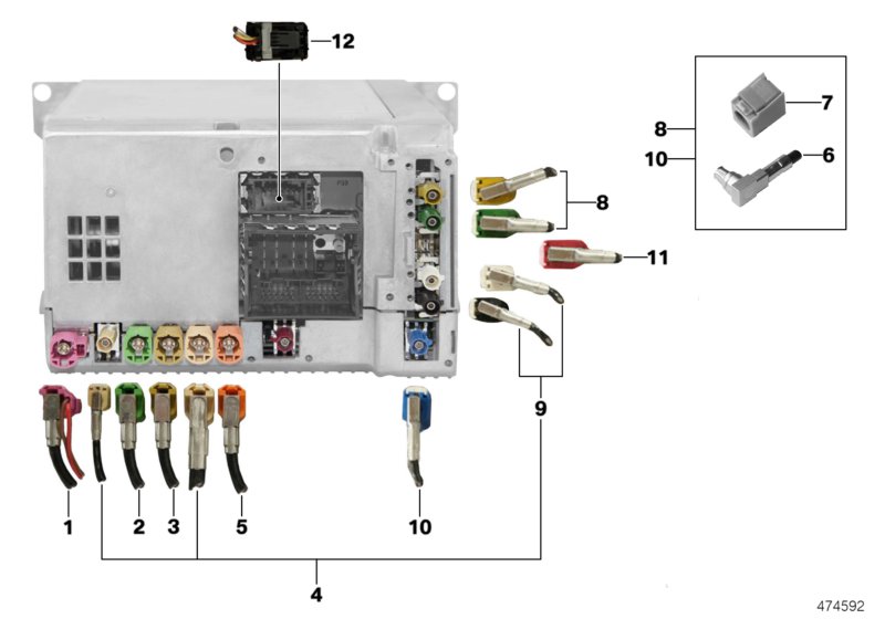 REP.- WIRING HARN.ASSORT.HEAD UNIT HIGH