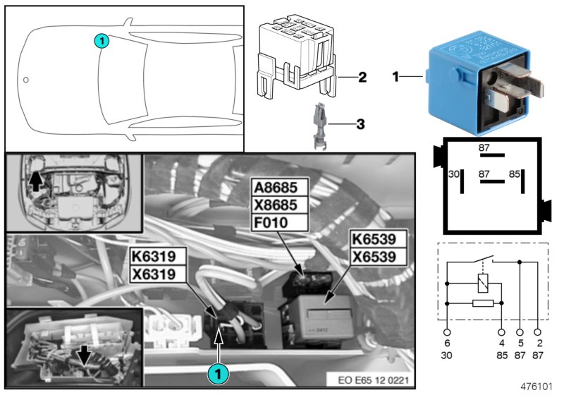 RELAY FOR VALVETRONIC K6319