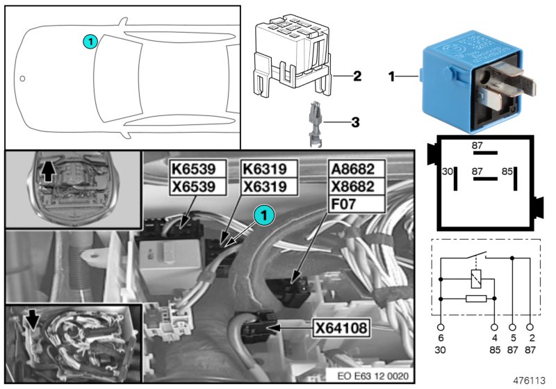 RELAY FOR VALVETRONIC K6319