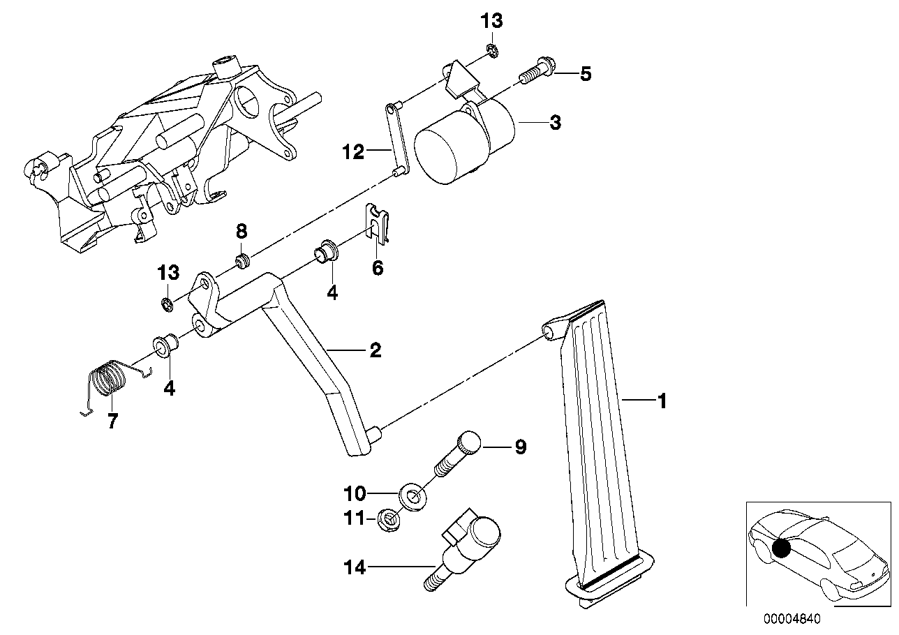 ACC.PEDAL/ACCELER. PEDAL ASSY-POTENTIOM.