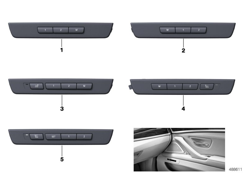 OPERATING UNIT, SEAT EXTRA FUNCTIONS FRT