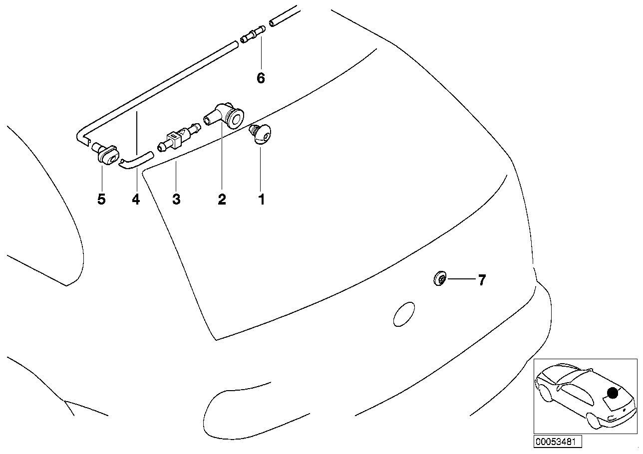 SINGLE PARTS FOR REAR WINDOW CLEANING