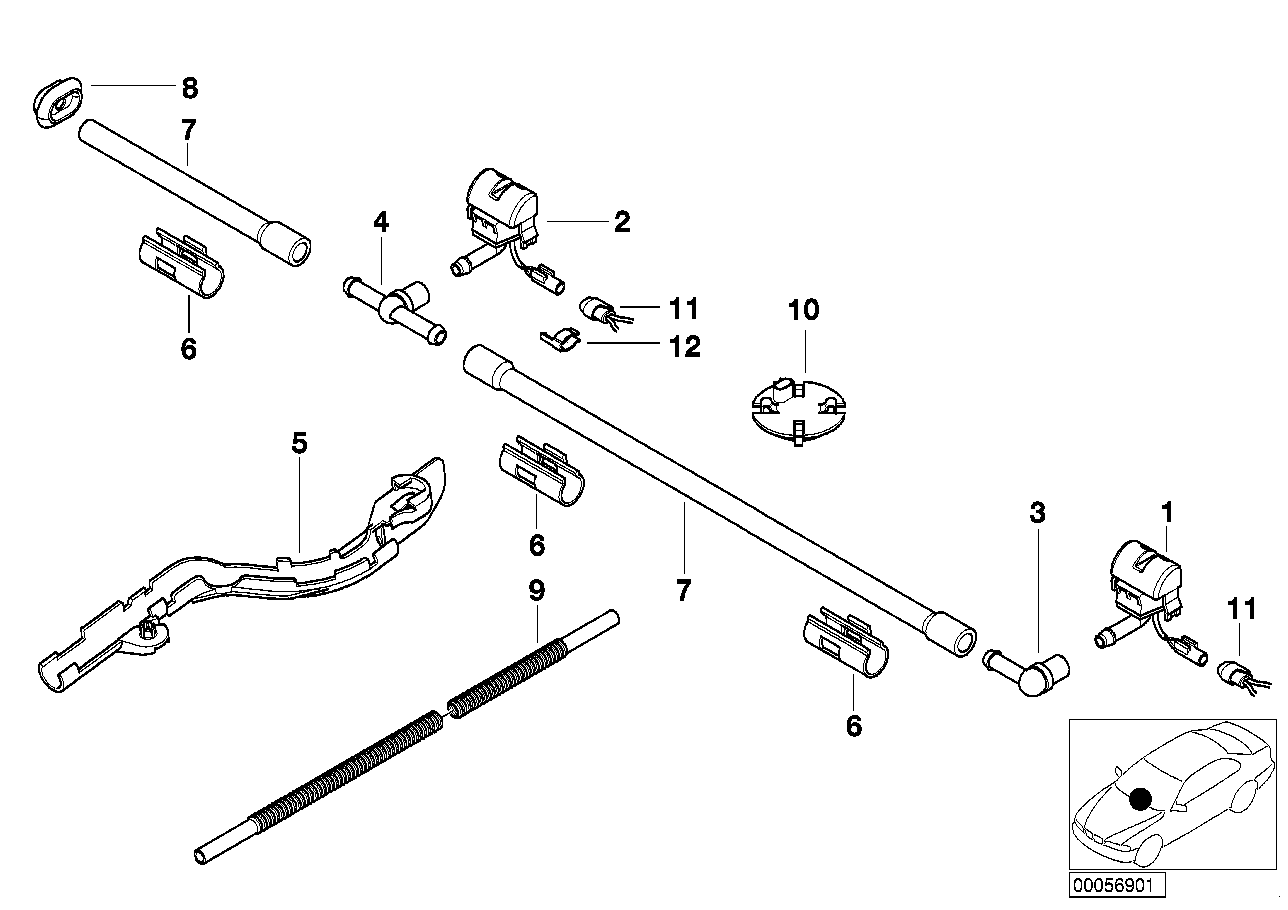 SINGLE PARTS FOR WINDSHIELD CLEANING