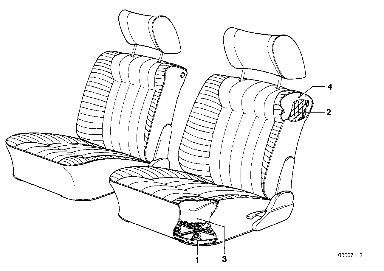 SPRING FRAME SEAT FRONT