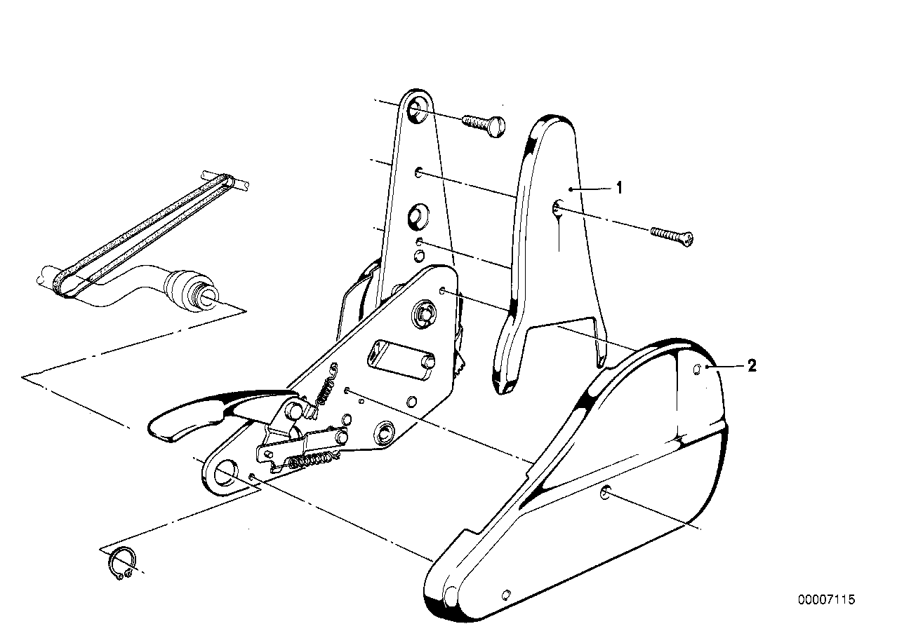 COVER F RECLINING FRONT SEAT FITTING