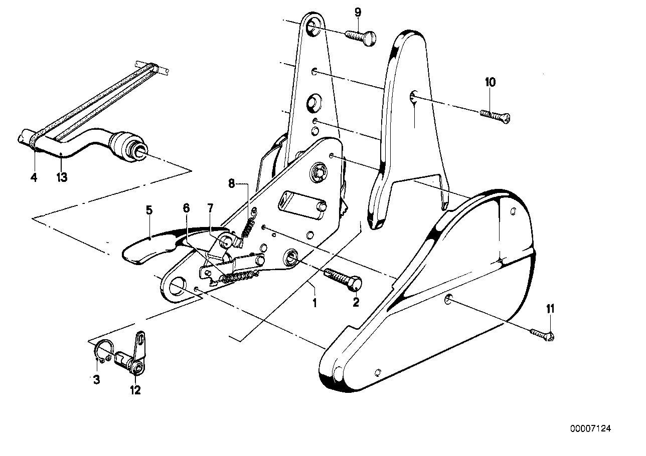 FITTING F RECLINING FRONT SEAT