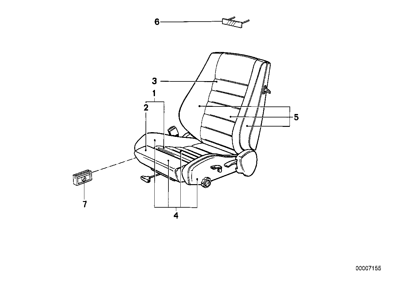 BMW SPORTSEAT SPRING FRAME/PAD