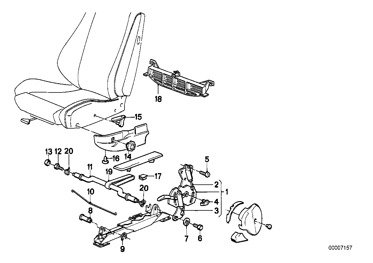 RECLINING SEAT FITTING