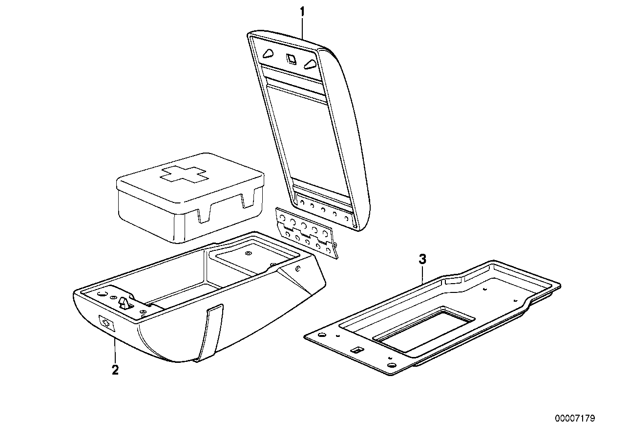 CENTER ARMREST REAR