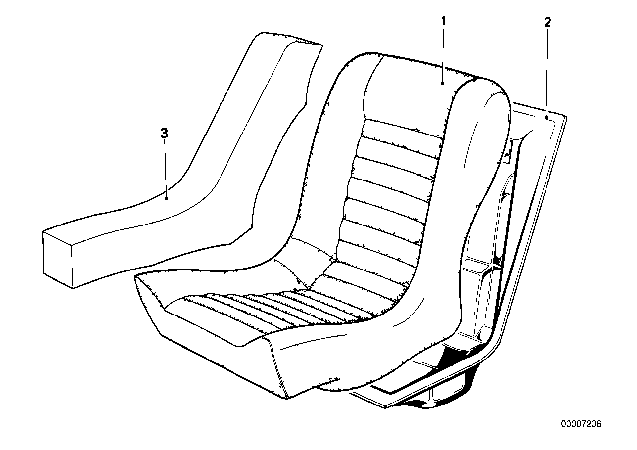 SEAT PAD/SEAT PAN, REAR