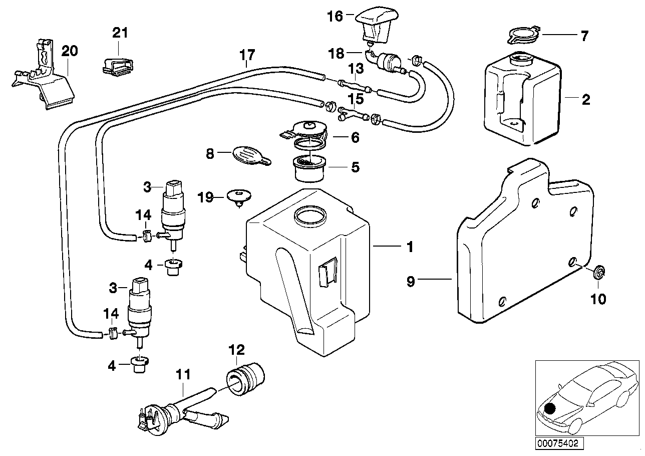 SINGLE PARTS FOR WINDSHIELD CLEANING