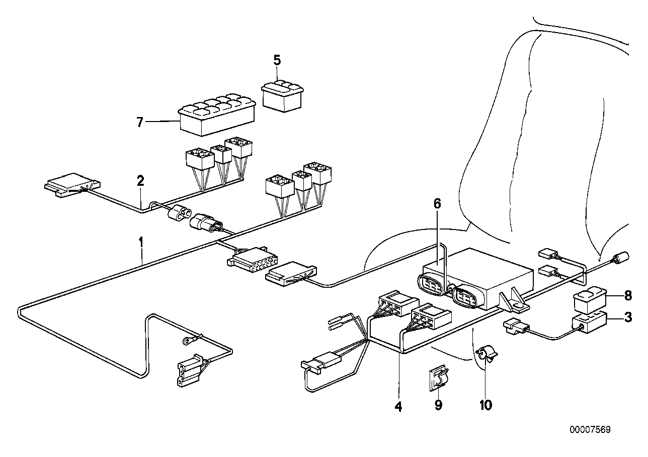 WIRING SET ADJUSTABLE SPORTSEAT