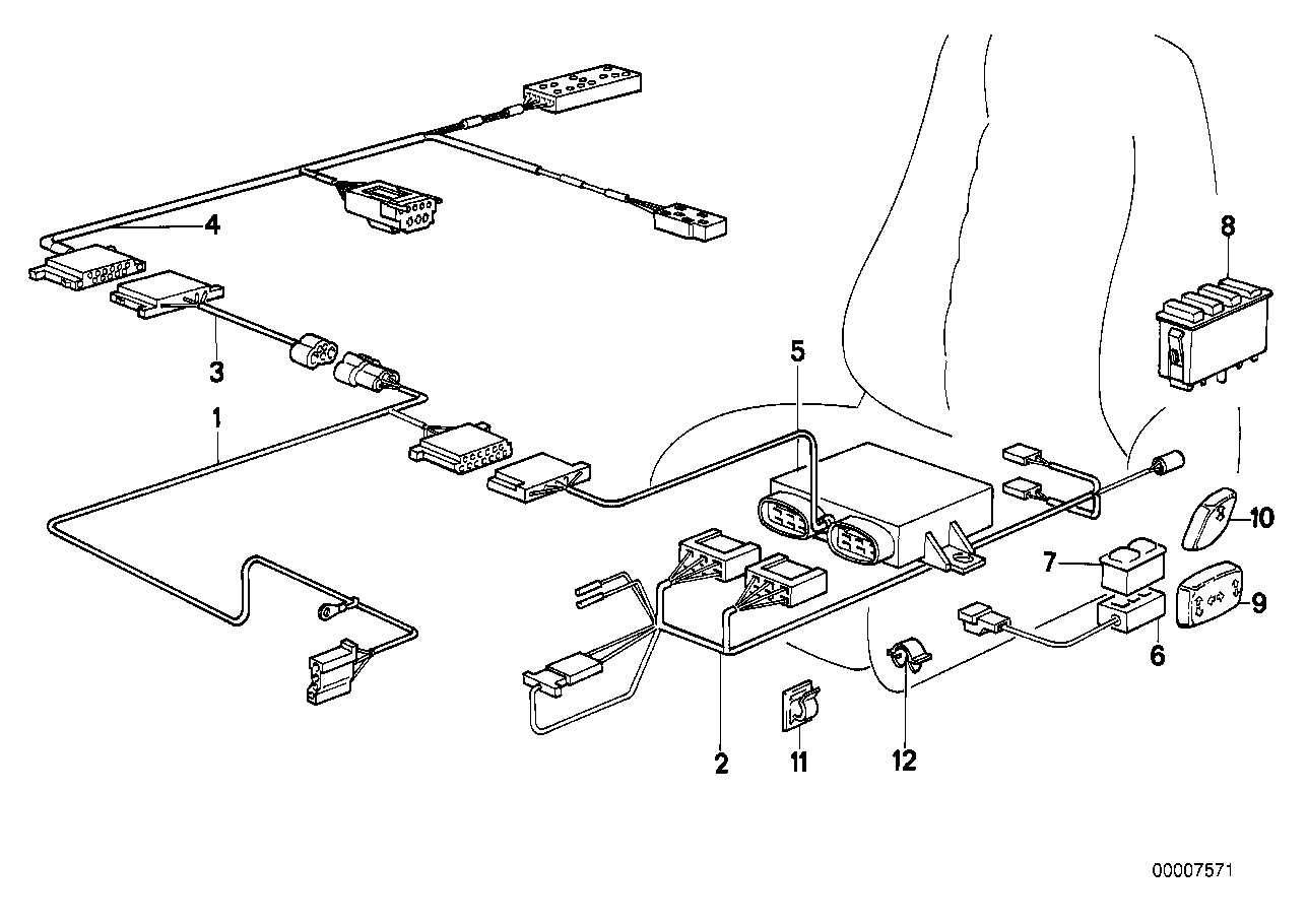 WIRING SET ADJUSTABLE SPORTSEAT