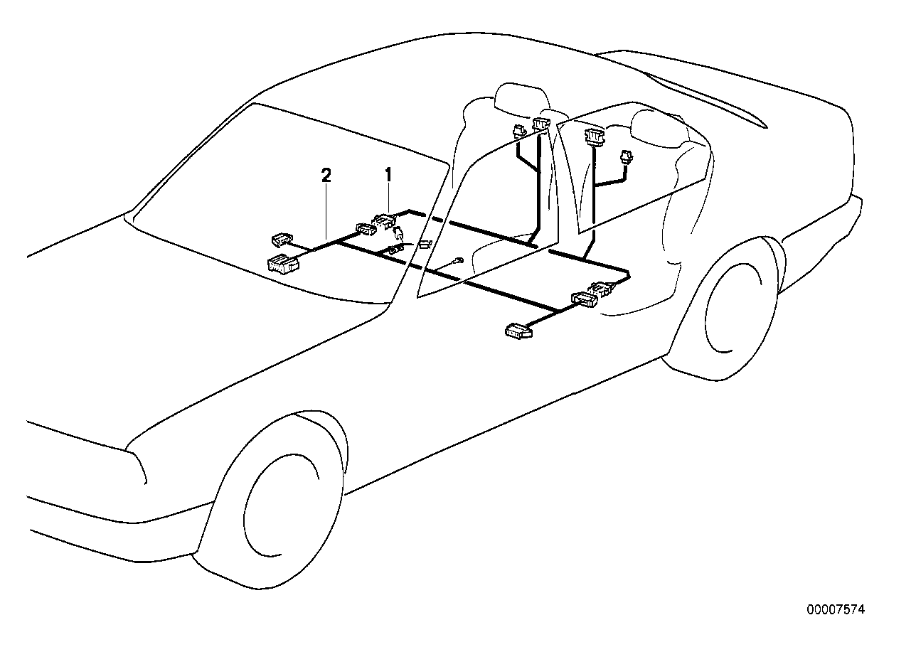 WIRING ELECTR. SEAT ADJUSTMENT REAR