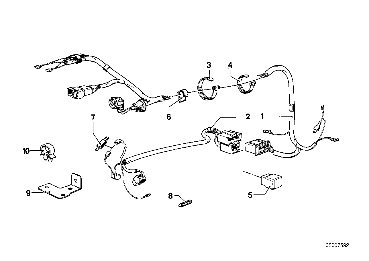 WIRING HARNESS LEVELLING DEVICE